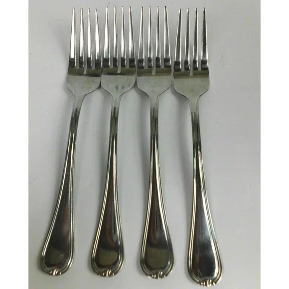 Cambridge Stainless Steel Carlie Small Salad Dessert Forks 7 Inch Lot of 4