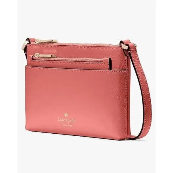 NWT - Kate Spade Sadie Crossbody Set Purse & Wristlet Peach Nectar
