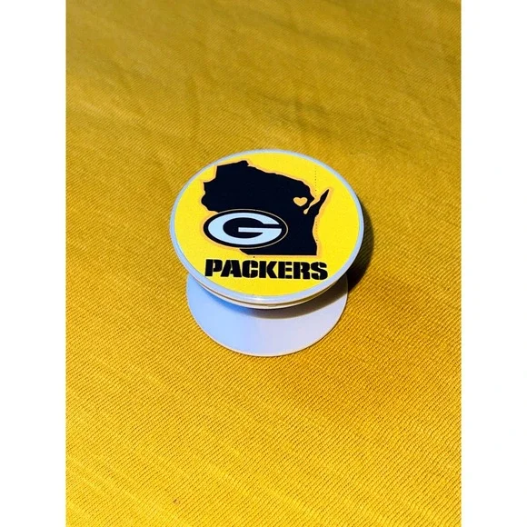 Green Bay Foorball Pop Up Phone Accessory With Super Strong Glue