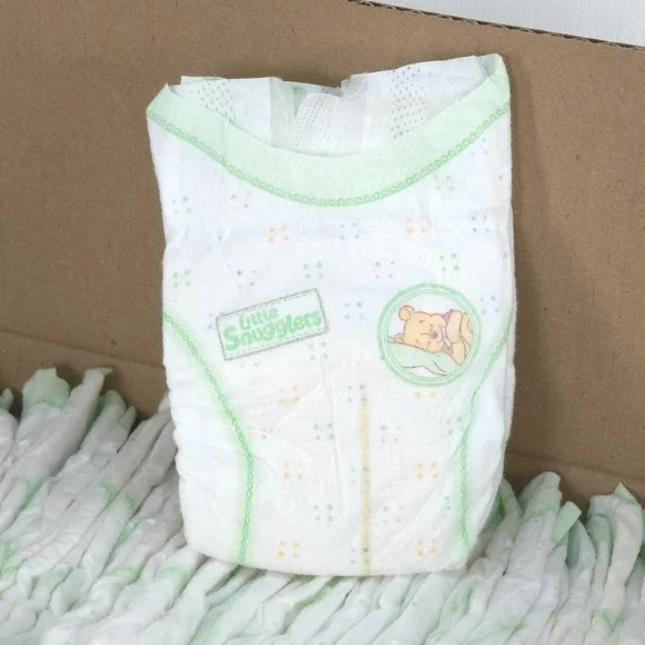 60 Pack Huggies Little Snugglers Diapers Preemie‎ Size P up to 6lbs NEW OPEN