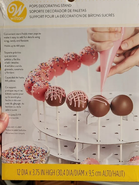 Wilton Cake Pop Decorating Stand, Bags, Twist Ties, Sticks