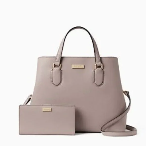 Kate Spade Laurel Way Evanglelie Tan Crossbody Bag Handbag Purse