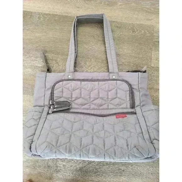 Skip Hop grey large diaper‎ bag #4