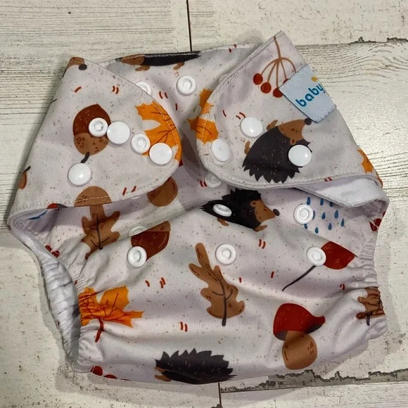 Baby Goal Autum Fall Pocket Cover Reusable Washable Diaper