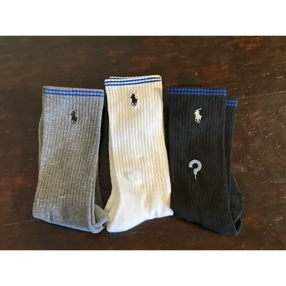 NWOT 3 Pack Polo Men's Crew Socks