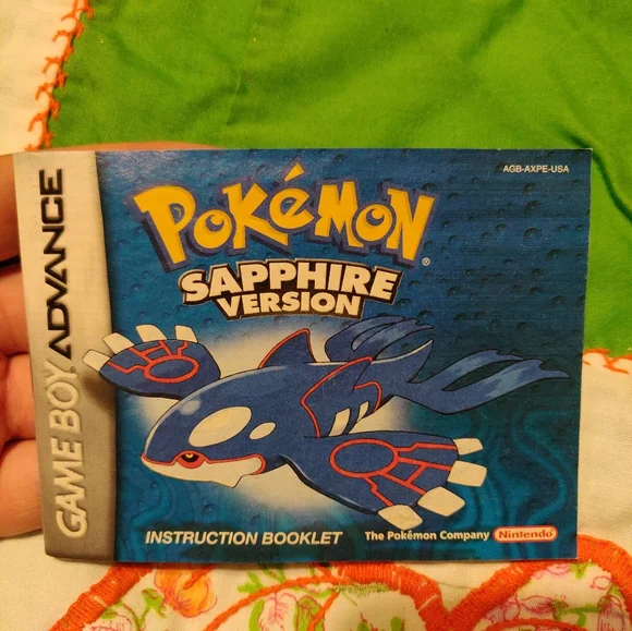 Pokemon Sapphire Instruction Guide