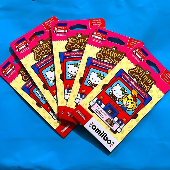 Animal Crossing Sanrio Amiibo Set (1 pack of 6 amiibos total)