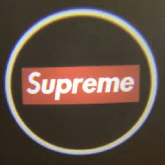 4x PCs Supreme Logo Wireless Car Door Welcome Laser Projector Emblem