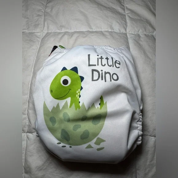 Squishy Tushie Little Dino Cloth diaper with insert included