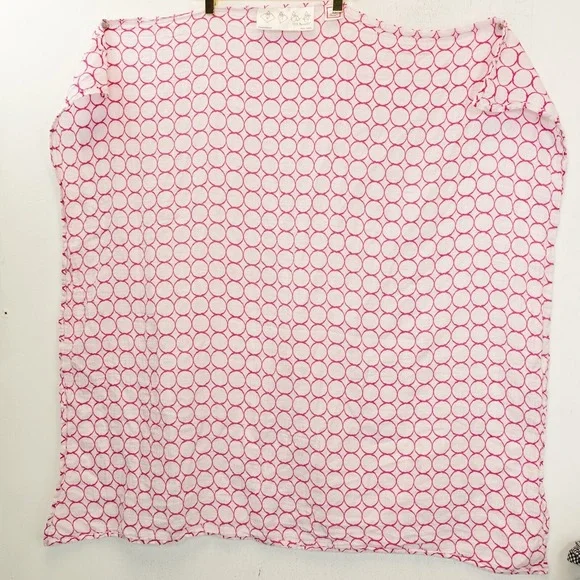 Pink Baby Wrap Swaddling Blanket Square Light Geometric Cozy SWADDLE DESIGNS