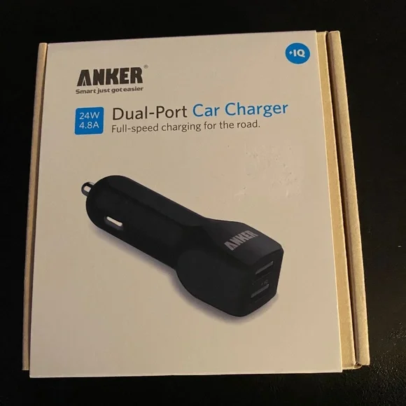 Anker Dual-Port Car Charger 24W 4.8A