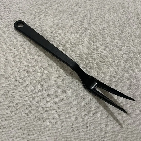 Vintage Tailor Made Products Black Nylon Plastic Cooking Fork 11.5