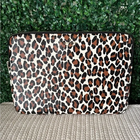 Kate Spade Leopard Print Laptop Sleeve