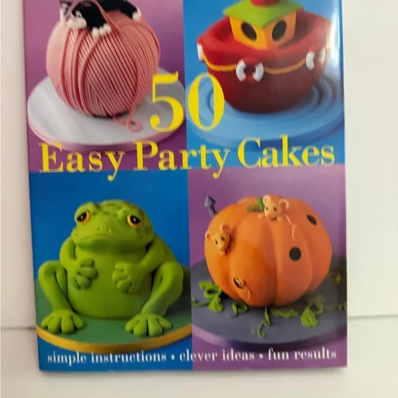 50 Easy Party Cakes Book by Debbie Brown Cake Decorating Cookbook