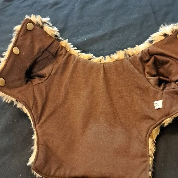 Leopard Print Faux Fur Coat For A Dog.
