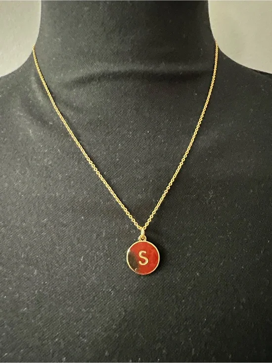 kate spade Gold-Tone Necklace 'S' Pendant on Chain