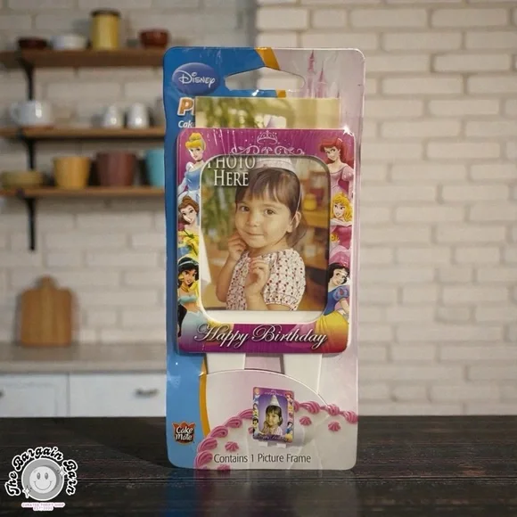 Disney Princess Y2K Picture Perfect Cake Topper Photo Frame Birthday Party Decor