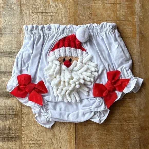 NWOT Mud Pie Santa Baby Bloomers 0-6m