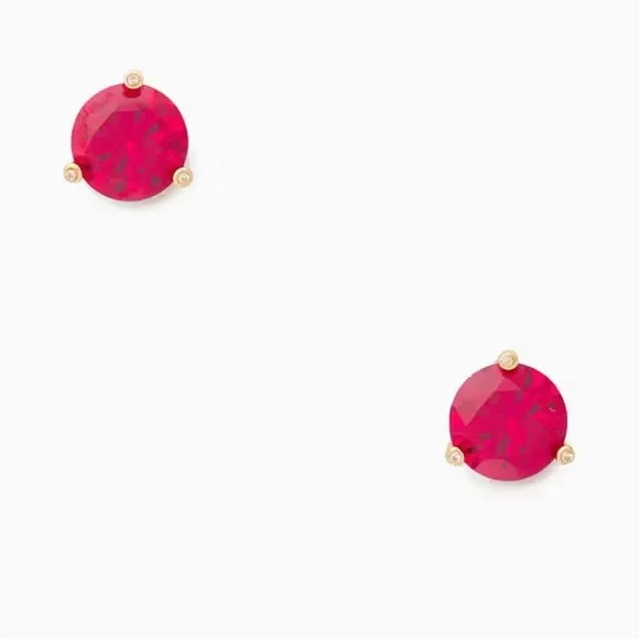NWT! Kate Spade Rise And Shine Studs in Festive Pink