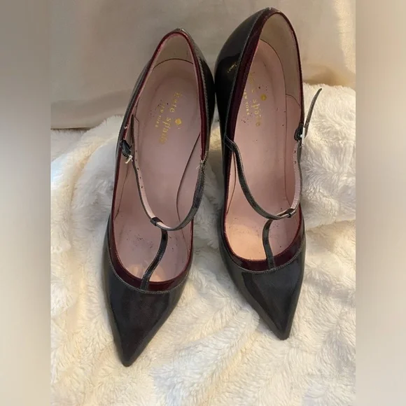 Kate Spade New York Women's Black and Burgundy Courts