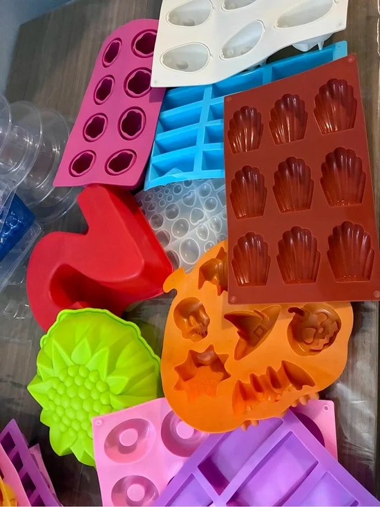 Silicone Baking Mold Set - Assorted Colors