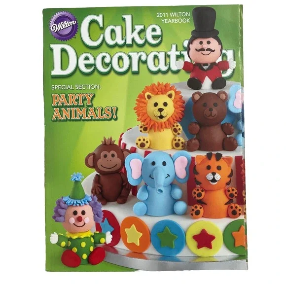 Wilton Cake Decorating Yearbook 2011 Party Animals Green