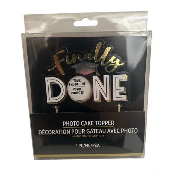 Graduation Photo Frame Cake Topper Party Decorations High School College
