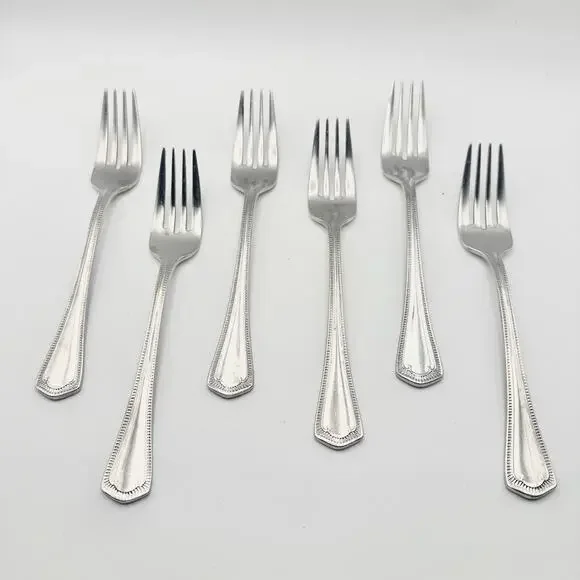 Waterford Somerset 18/10 Stainless 7 Dinner Forks Replacement Flatware 8