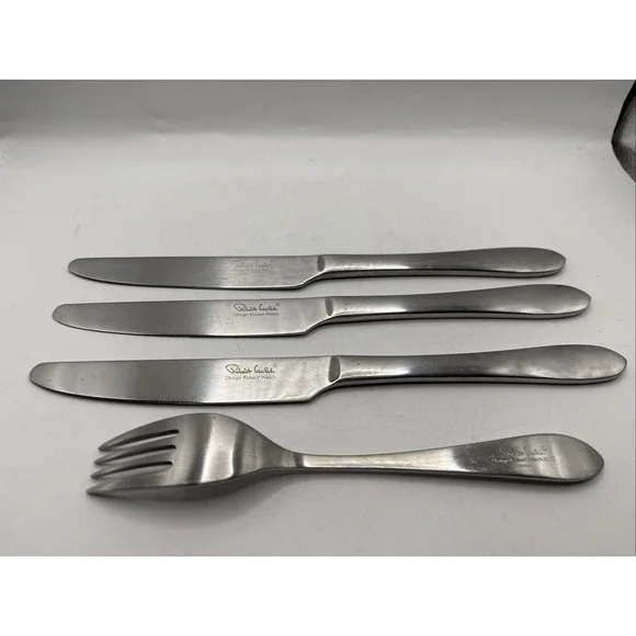 Robert Welch 3 Butter Knifes And 1 Fork