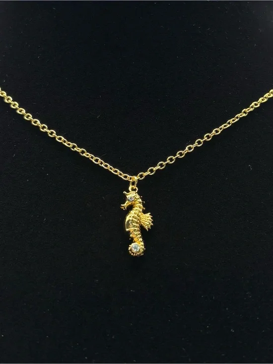 Kate Spade Gold Seahorse Pendant Necklace - Women's Jewelry NWT