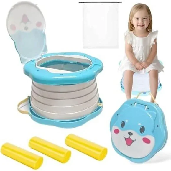 Travel Potty for Toddler,Portable Toilet for Kids，Potty Training Toilet Seat