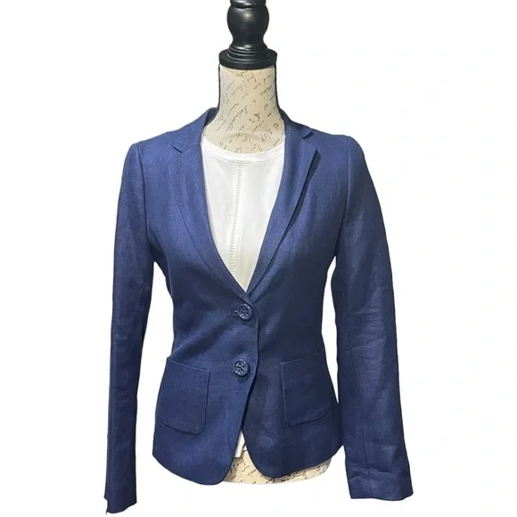Kate Spade ♠️ Navy Blue Blazer Size 4 NWT