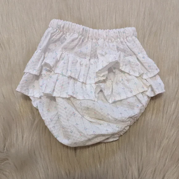 Vintage 80s ruffle butt diaper cover 3-6 M