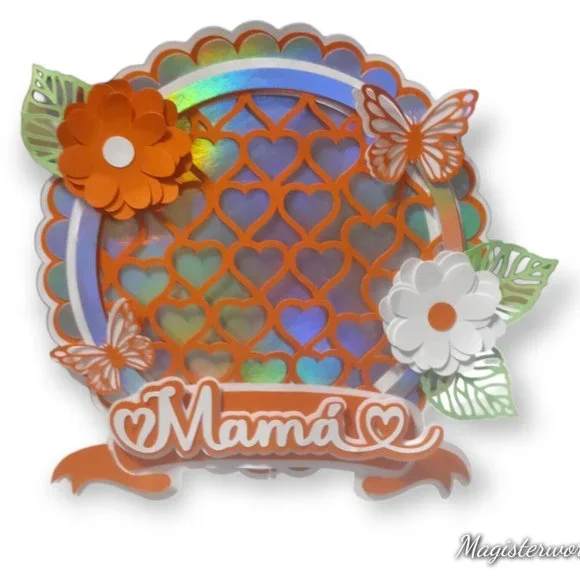 Mama Cake Topper Handmade already assembled Mothers Day Cake Decoration