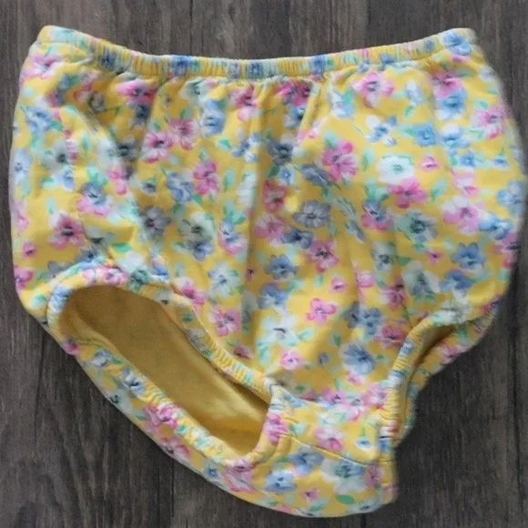 Ralph Lauren Baby Girl Yellow Floral Diaper Cover Bloomers 24M 24 Months