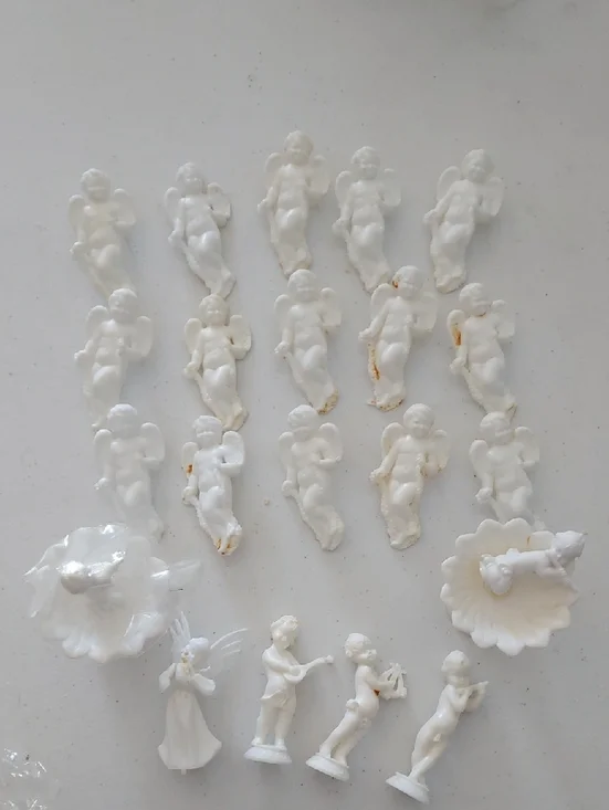 Wilton White Angels Cherub Cake Decorations Wedding Decorations