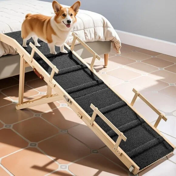Dog Ramp for Bed with Rails, 64