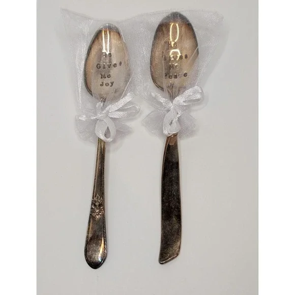 Vintage‎ 1847 Rogers Bros Silverplate Spoon Set Engraved 