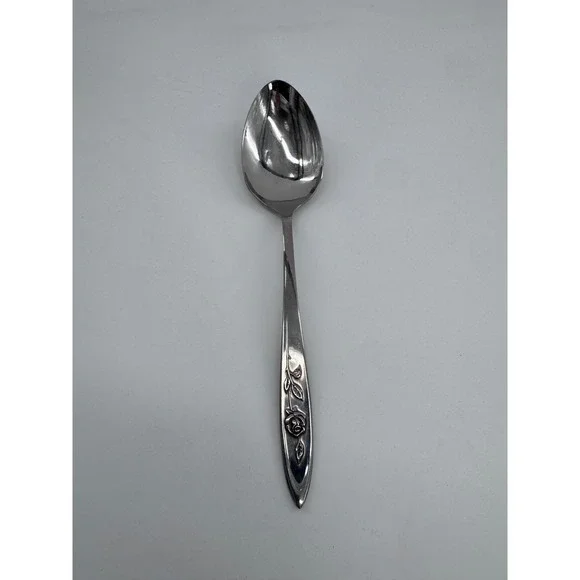 Oneida Community Stainless‎ My Rose Serving Spoon Dining Flatware