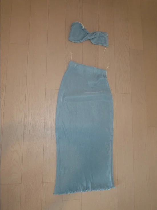 Princess Polly Teal Blue Maxi Matching Set