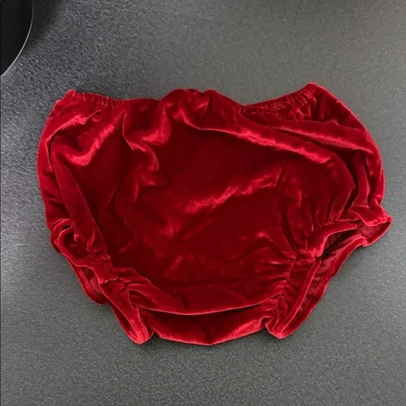 Bonnie Jean Scarlet Velvet Diaper Cover