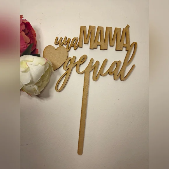 Brown Cake Topper Mama Squad Party Supplies