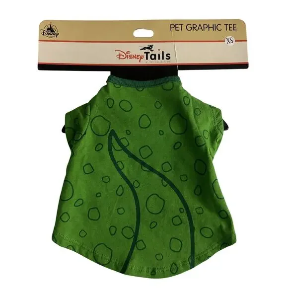 Disney Tails Rex Toy Story Dinosaur Dog Pet Graphic Tee Shirt size XS New