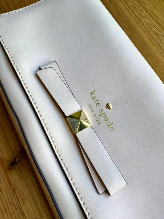 Kate Spade Pink Bow Clutch