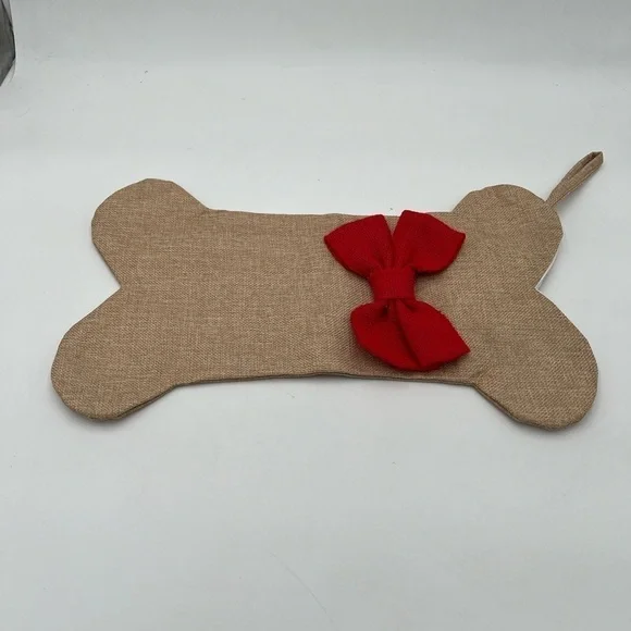 Bones Christmas Stocking - Vintage Plaid Decor