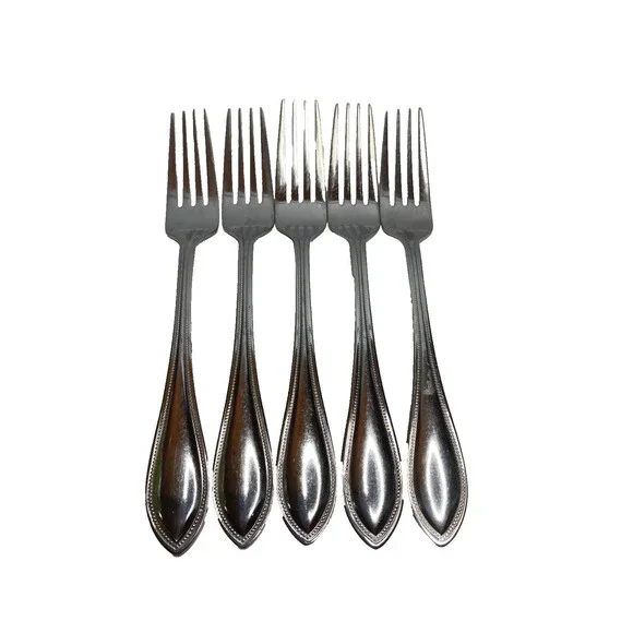 5 AMERICAN TRADITION Wallace 18/10 Stainless Flatware dinner forks 7.5