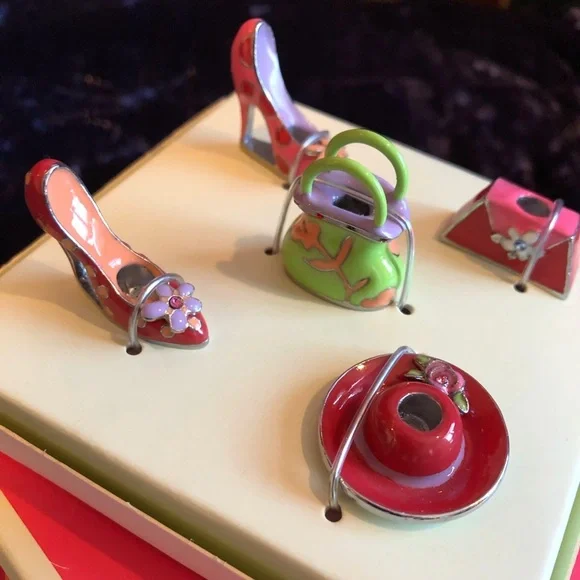 Enamel B-Day Cake Candle Holders for Girly Girl