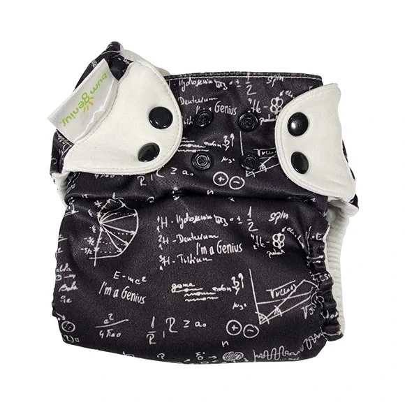 BumGenius Albert Science Math Physics Pocket Cloth Diaper with Insert Snap Rise‎