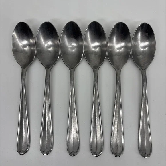 Oneida‎ 18/0 Stainless DYLAN Spoons Place Oval Soup Set Of 6