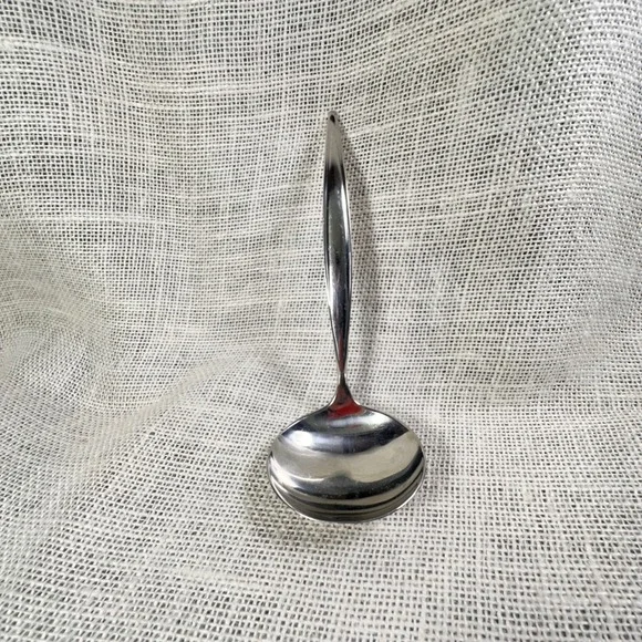 Ebbtide Soup Ladle Solid Stainless USA Replacement Flatware Silver 7 Inch